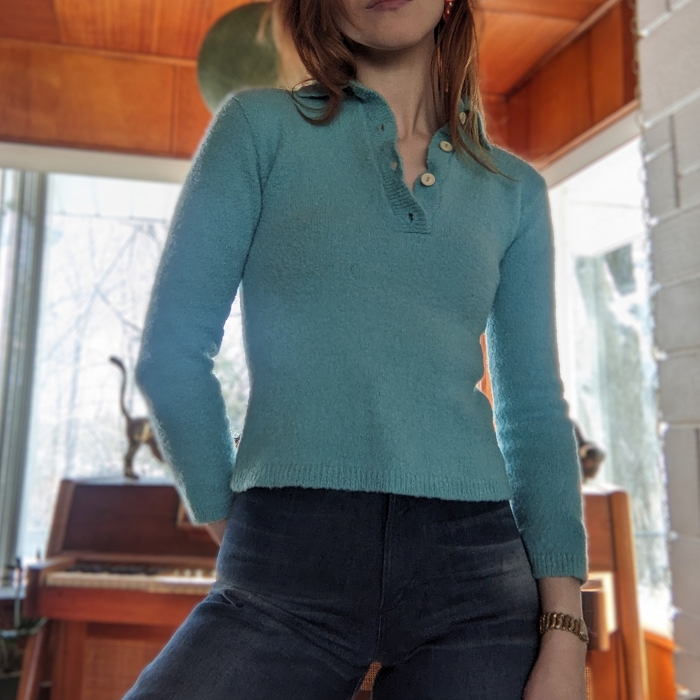 Vintage 50s 60s Cropped Sweater